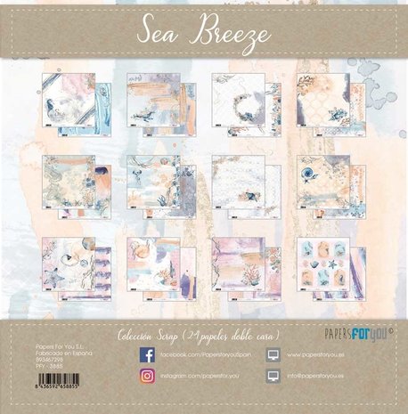 Papers For You Sea Breeze 6x6 Inch Paper Pack (24pcs) (PFY-3970)