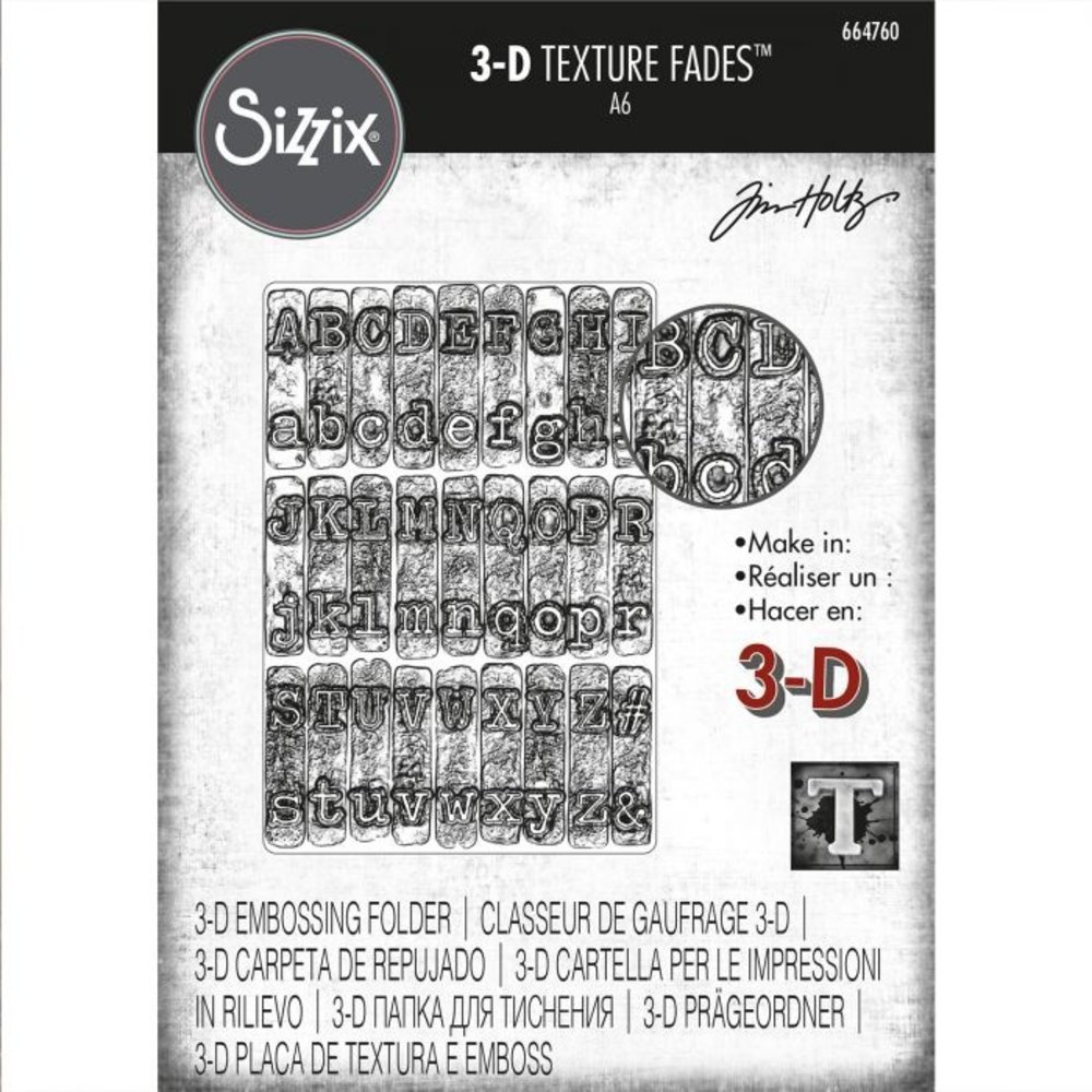 Sizzix 3D Texture Fades Typewriter (664760) Sizzix 3D Texture Fades Typewriter (664760)