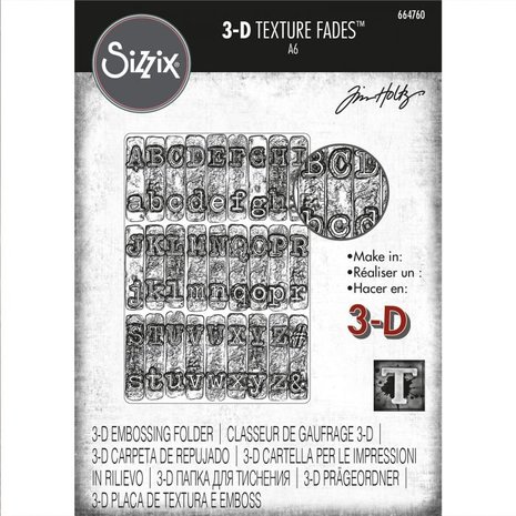 Sizzix 3D Texture Fades Typewriter (664760) Sizzix 3D Texture Fades Typewriter (664760)