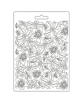 Stamperia Classic Christmas Texture Impression Soft Mould A5 (K3PTA586)* Stamperia Classic Christmas Texture Impression Soft Mould A5 (K3PTA586)*