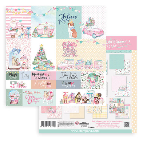 Stamperia Christmas Rose 8x8 Inch Paper Pack (SBBS45) Stamperia Christmas Rose 8x8 Inch Paper Pack (SBBS45)