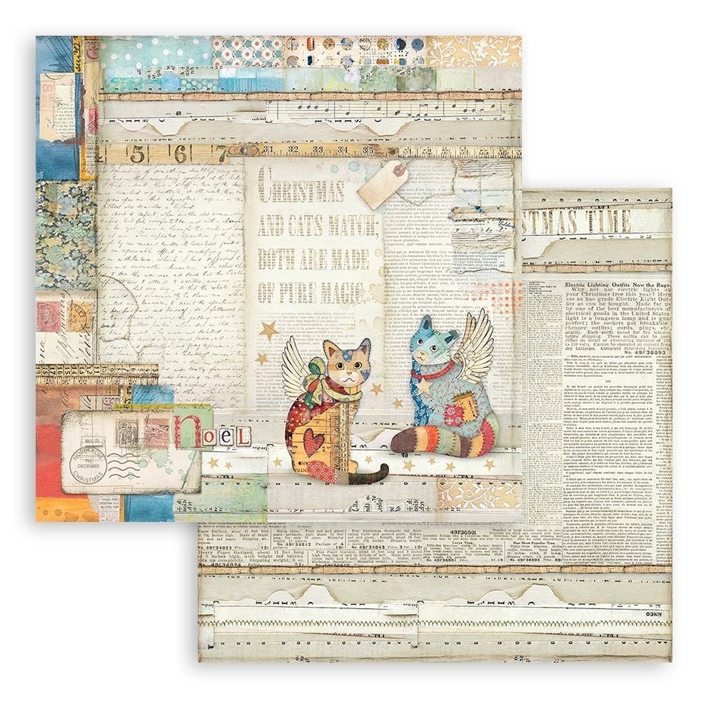 Stamperia Christmas Patchwork 6x6 Inch Paper Pack (SBBXS05)