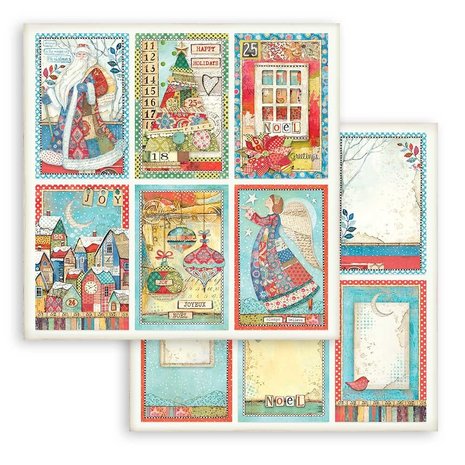 Stamperia Christmas Patchwork 6x6 Inch Paper Pack (SBBXS05)