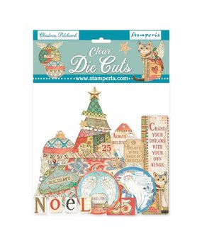 Stamperia Christmas Patchwork Clear Die Cuts (DFLDCP08)