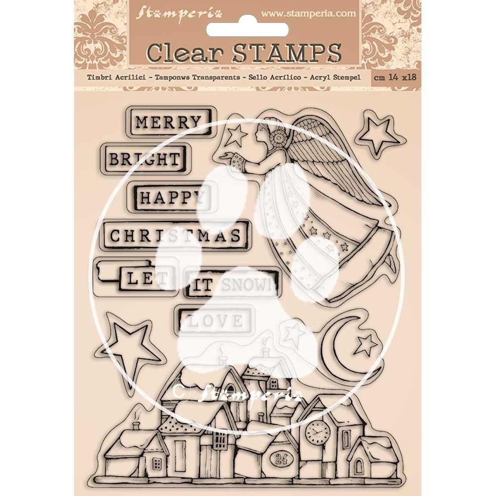 Stamperia Christmas Patchwork Clear Stamps (WTK158) Stamperia Christmas Patchwork Clear Stamps (WTK158)