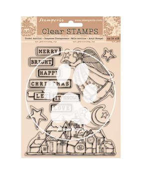 Stamperia Christmas Patchwork Clear Stamps (WTK158) Stamperia Christmas Patchwork Clear Stamps (WTK158)