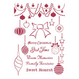Stamperia Masking Stencil A4 Christmas Patchwork Balls (KSG474)*