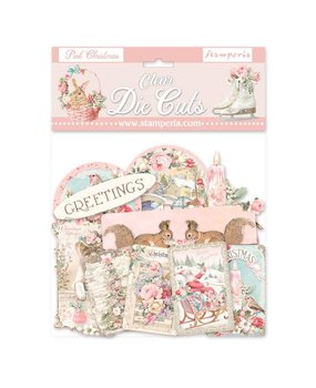 Stamperia Pink Christmas Clear Die Cuts (DFLDCP10) Stamperia Pink Christmas Clear Die Cuts (DFLDCP10)