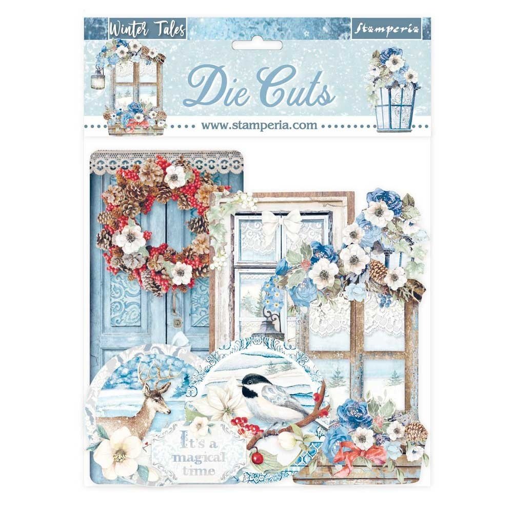Stamperia Winter Tales Quotes & Labels Die Cuts (DFLDC41)