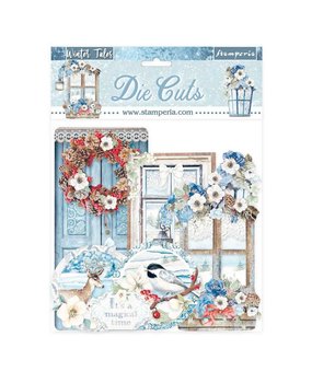 Stamperia Winter Tales Quotes & Labels Die Cuts (DFLDC41)