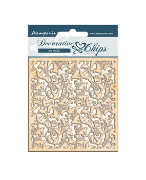 Stamperia Winter Tales Decorative Chips Ramage (SCB65)* Stamperia Winter Tales Decorative Chips Ramage (SCB65)*