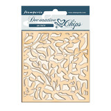 Stamperia Winter Tales Decorative Chips Leaves Texture (SCB66)*