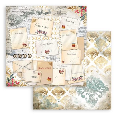 Stamperia Romantic Christmas 12x12 Inch Paper Pack (SBBL96) Stamperia Romantic Christmas 12x12 Inch Paper Pack (SBBL96)