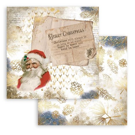 Stamperia Romantic Christmas 8x8 Inch Paper Pack (SBBS44) Stamperia Romantic Christmas 8x8 Inch Paper Pack (SBBS44)