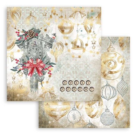 Stamperia Romantic Christmas 8x8 Inch Paper Pack (SBBS44) Stamperia Romantic Christmas 8x8 Inch Paper Pack (SBBS44)