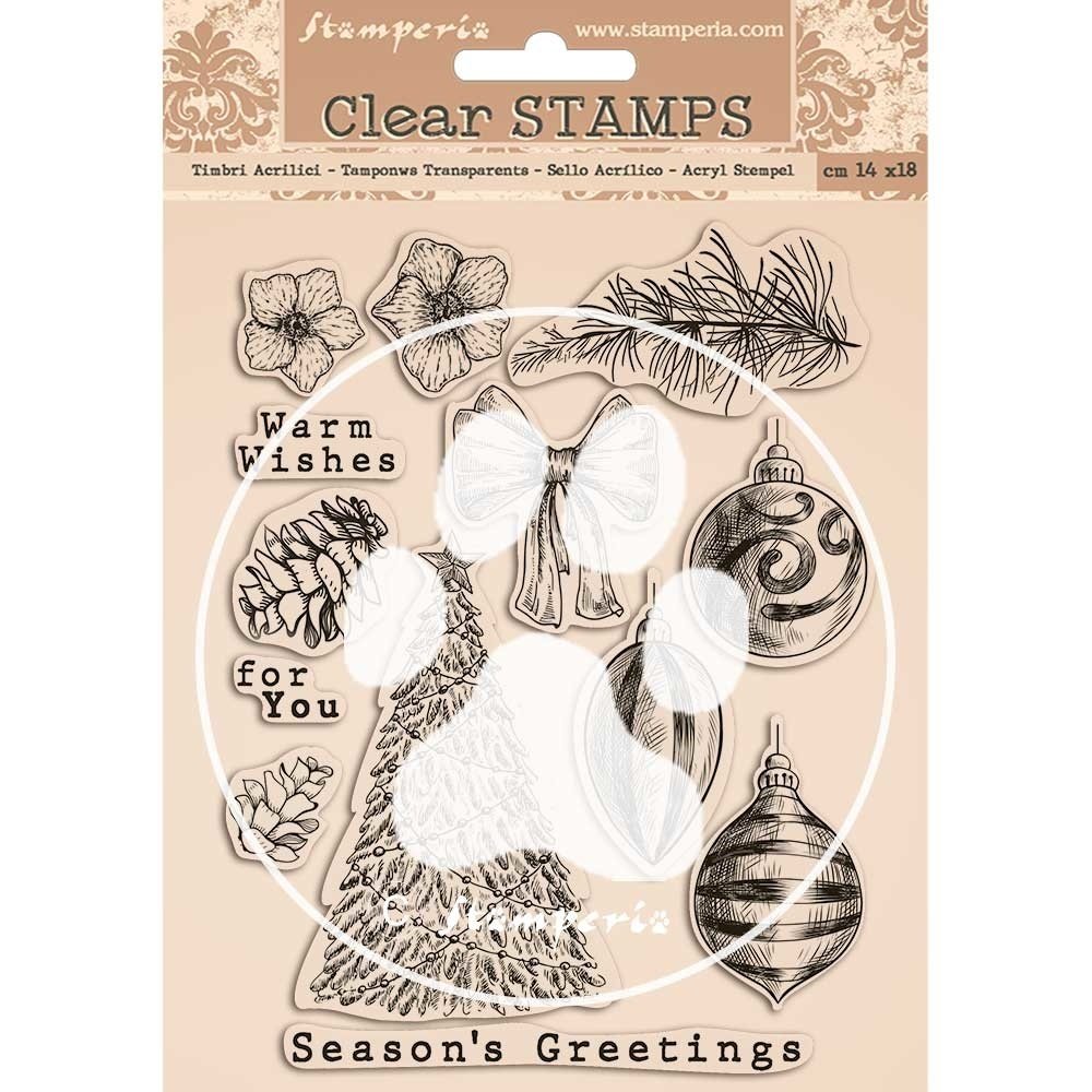Stamperia Romantic Christmas Clear Stamps (WTK157) Stamperia Romantic Christmas Clear Stamps (WTK157)