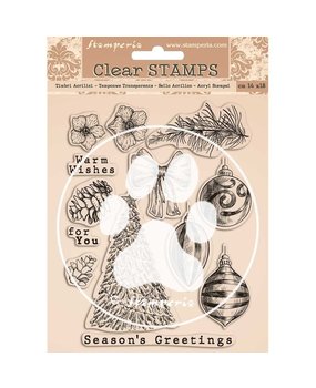 Stamperia Romantic Christmas Clear Stamps (WTK157)* Stamperia Romantic Christmas Clear Stamps (WTK157)*