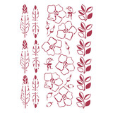 Stamperia Masking Stencil A4 Romantic Christmas Borders (KSG473)*