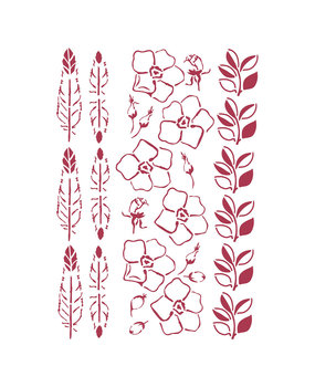 Stamperia Masking Stencil A4 Romantic Christmas Borders (KSG473)* Stamperia Masking Stencil A4 Romantic Christmas Borders (KSG473)*