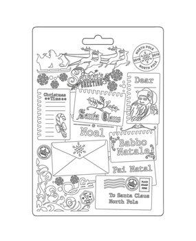 Stamperia Romantic Christmas Texture Impression Soft Mould A5 (K3PTA598)*