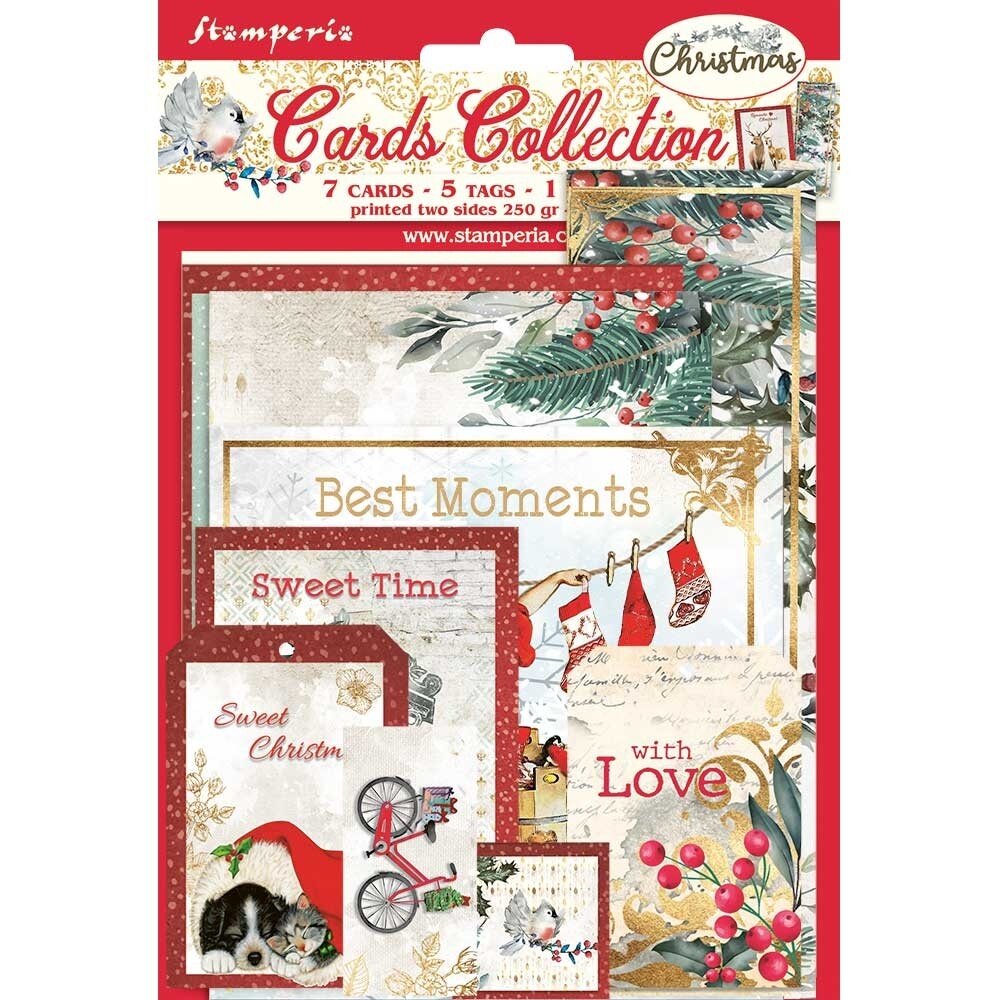 Stamperia Cards Collection Romantic Christmas (SBCARD09) Stamperia Cards Collection Romantic Christmas (SBCARD09)