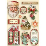 Stamperia Classic Christmas Wooden Shapes A5 (KLSP108)*
