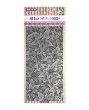Nellie Snellen Poinsettia Slimline 3D Embossing Folder (EF3D034) Nellie Snellen Poinsettia Slimline 3D Embossing Folder (EF3D034)