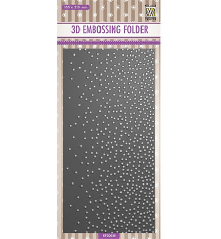 Nellie Snellen Snow Slimline 3D Embossing Folder (EF3D038)