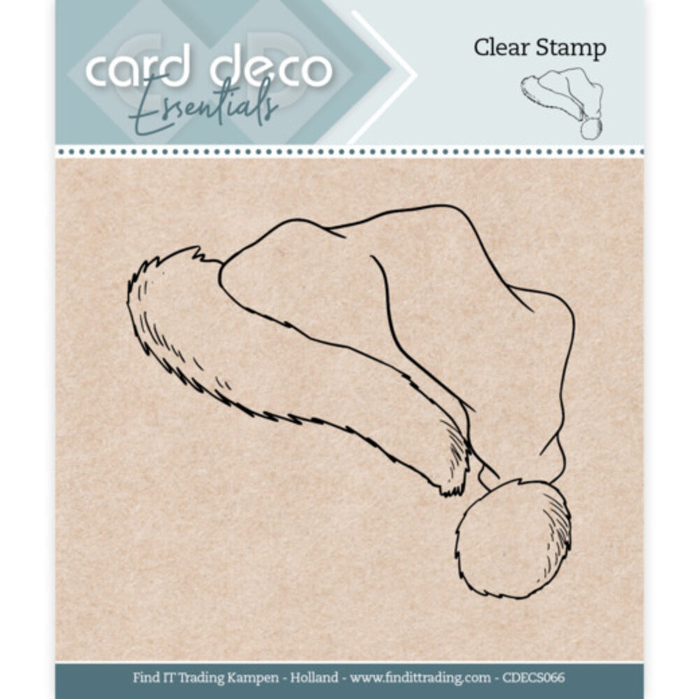 Card Deco Clear Stamp Santa Hat (CDECS066)