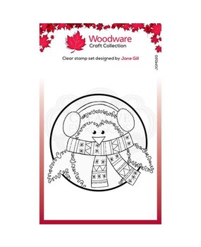 Woodware Singles Mini Penguin Clear Stamp (JGM020) Woodware Singles Mini Penguin Clear Stamp (JGM020)