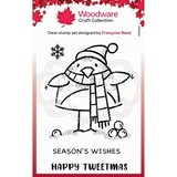 Woodware Singles Tweetmas Robin Clear Stamp (FRM024)