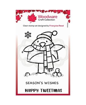 Woodware Singles Tweetmas Robin Clear Stamp (FRM024) Woodware Singles Tweetmas Robin Clear Stamp (FRM024)