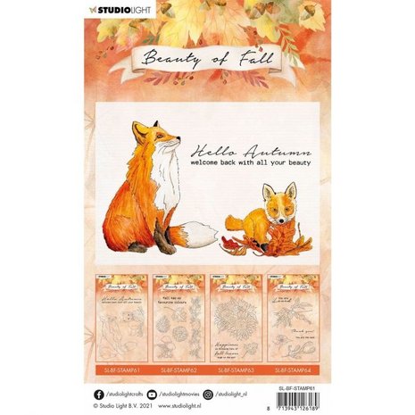 Studio Light Beauty of Fall Foxes Clear Stamps (SL-BF-STAMP61) Studio Light Beauty of Fall Foxes Clear Stamps (SL-BF-STAMP61)