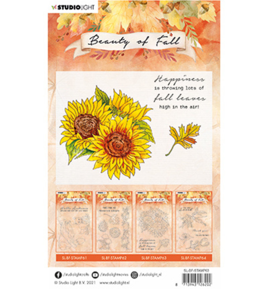 Studio Light Beauty of Fall Sunflowers Clear Stamps (SL-BF-STAMP63) Studio Light Beauty of Fall Sunflowers Clear Stamps (SL-BF-STAMP63)
