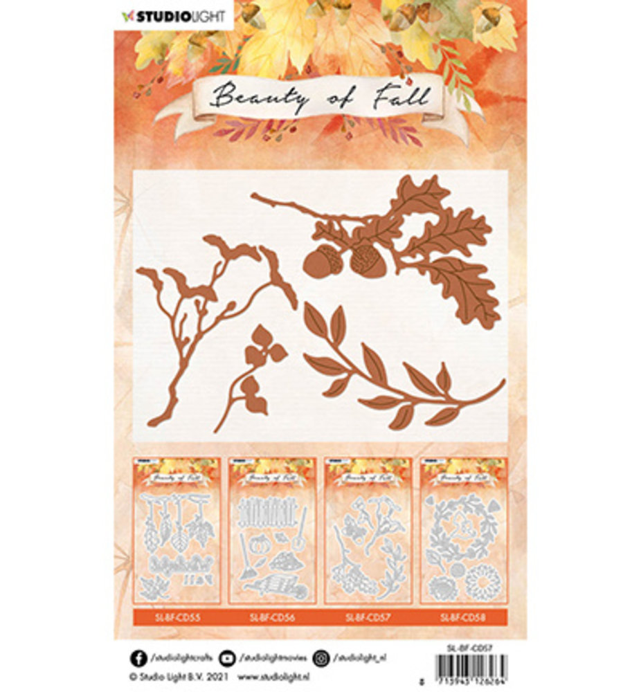 Studio Light Beauty of Fall Snijmal Autumn Leaves (SL-BF-CD57)