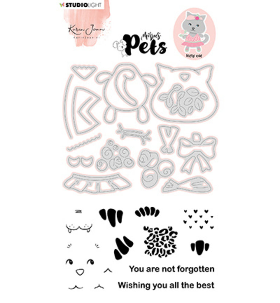 Studio Light Missees Pets Cat Clear Stamp & Snijmal (KJ-MBKJ-SCD03) Studio Light Missees Pets Cat Clear Stamp & Snijmal (KJ-MBKJ-SCD03)