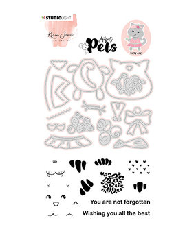 Studio Light Missees Pets Cat Clear Stamp & Snijmal (KJ-MBKJ-SCD03)* Studio Light Missees Pets Cat Clear Stamp & Snijmal (KJ-MBKJ-SCD03)*