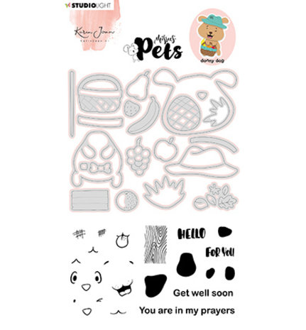 Studio Light Missees Pets Dog Clear Stamp & Snijmal (KJ-MBKJ-SCD04) Studio Light Missees Pets Dog Clear Stamp & Snijmal (KJ-MBKJ-SCD04)
