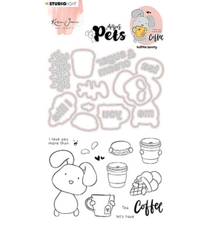 Studio Light Missees Complete Pets Bunny Clear Stamp & Snijmal (KJ-MBKJ-SCD08) Studio Light Missees Complete Pets Bunny Clear Stamp & Snijmal (KJ-MBKJ-SCD08)