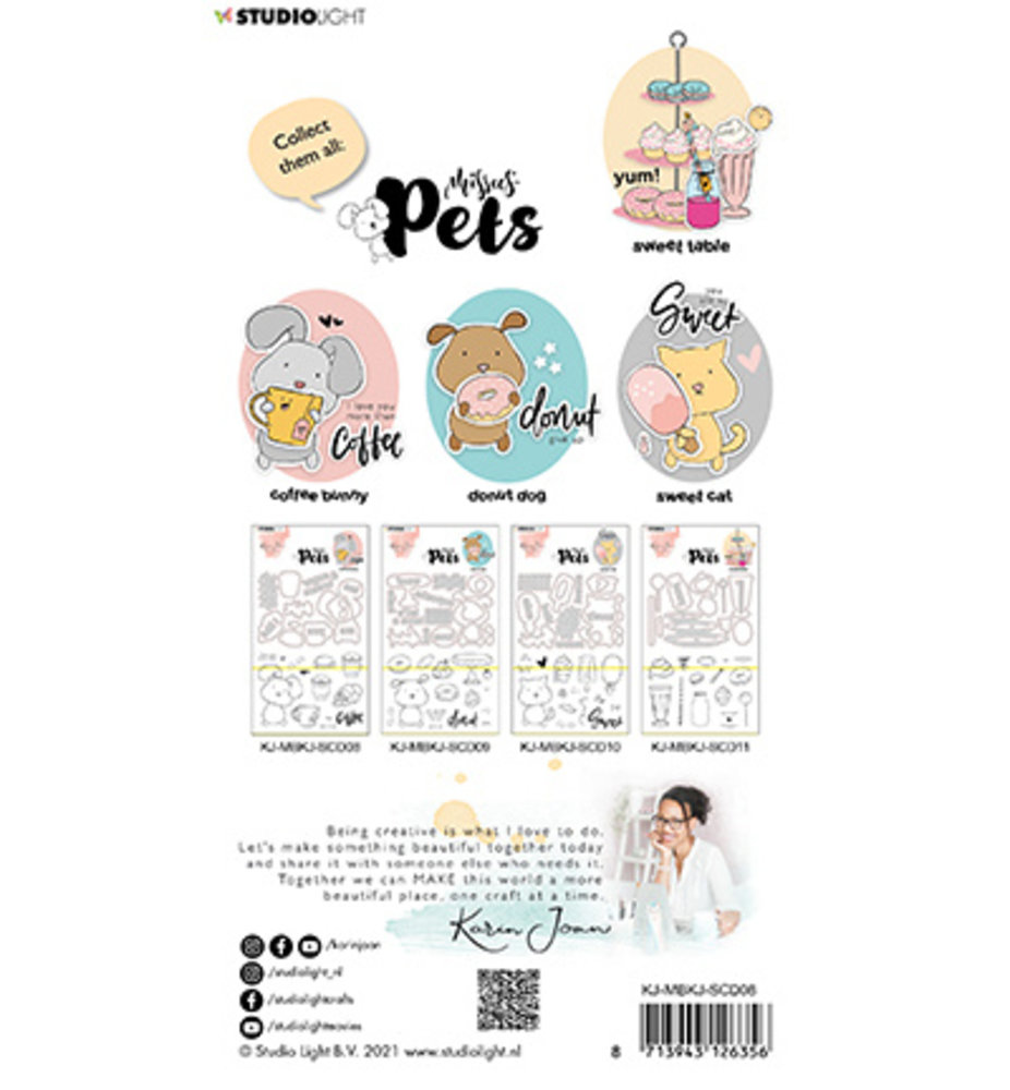 Studio Light Missees Complete Pets Bunny Clear Stamp & Snijmal (KJ-MBKJ-SCD08) Studio Light Missees Complete Pets Bunny Clear Stamp & Snijmal (KJ-MBKJ-SCD08)