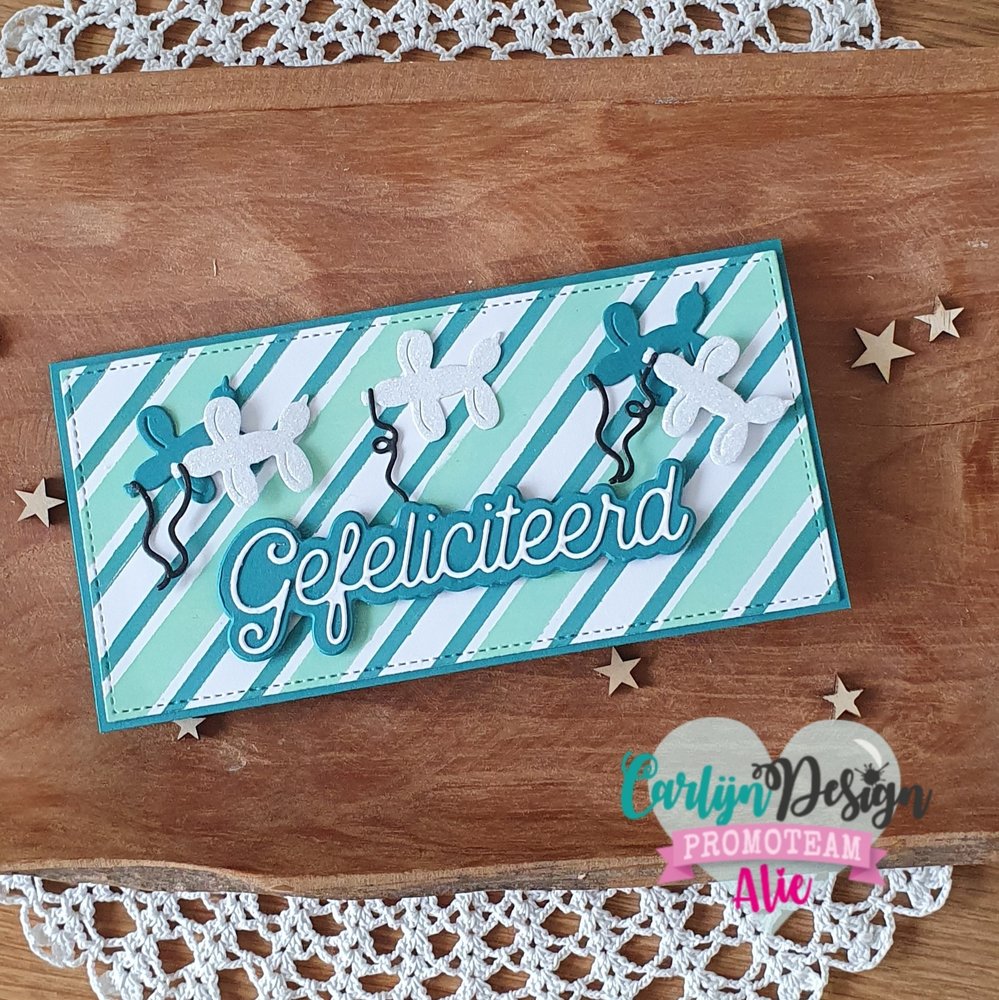 Carlijn Design Stencil Slimline Strepen Zuurstok (CDSC-0015)