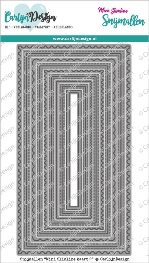 Carlijn Design Snijmal Slimline Kaart 2 (CDSN-0120) Carlijn Design Snijmal Slimline Kaart 2 (CDSN-0120)