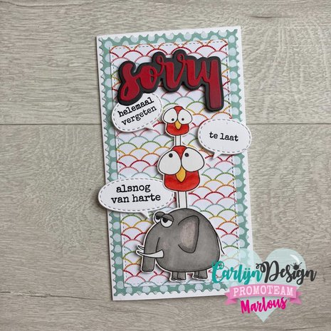 Carlijn Design Snijmal Slimline Kaart 2 (CDSN-0120) Carlijn Design Snijmal Slimline Kaart 2 (CDSN-0120)