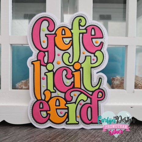 Carlijn Design Snijmal A6 Gefeliciteerd (CDSN-0123) Carlijn Design Snijmal A6 Gefeliciteerd (CDSN-0123)