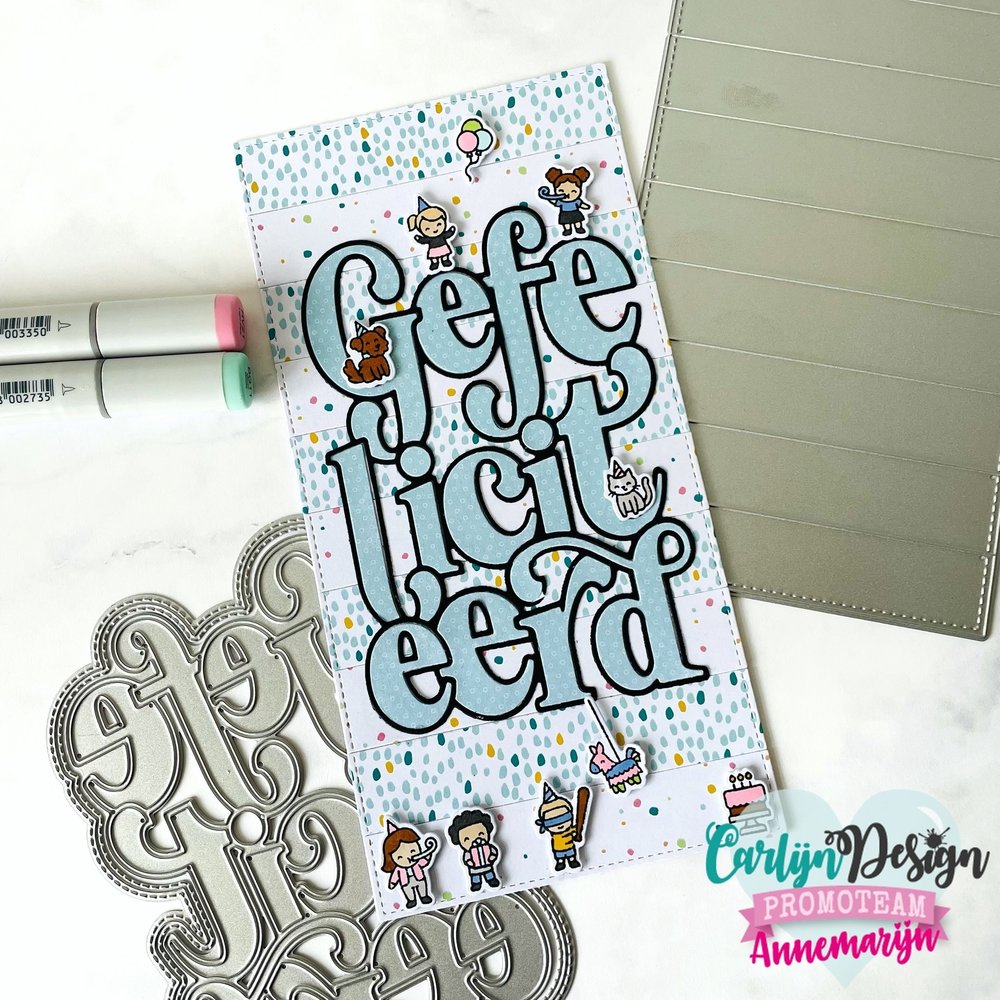Carlijn Design Snijmal A6 Gefeliciteerd (CDSN-0123) Carlijn Design Snijmal A6 Gefeliciteerd (CDSN-0123)