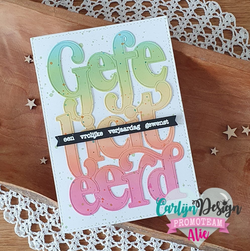 Carlijn Design Snijmal A6 Gefeliciteerd (CDSN-0123) Carlijn Design Snijmal A6 Gefeliciteerd (CDSN-0123)