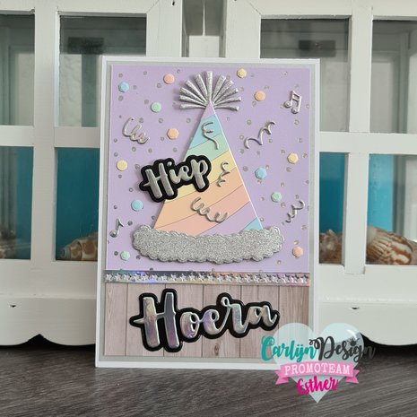 Carlijn Design Snijmallen Knuffelkaart Accessoires Feest (CDSN-0132)