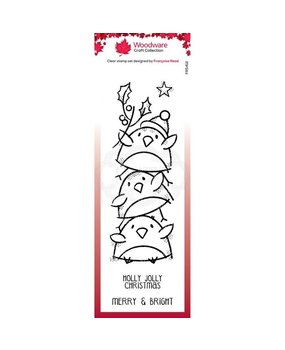 Woodware Singles Robin Stack Clear Stamp (FRS412)