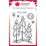 Woodware Singles Winter Trees Clear Stamp (FRS871)
