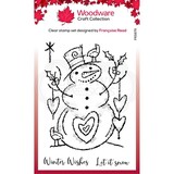 Woodware Singles Loving Snowman Clear Stamp (FRS875)